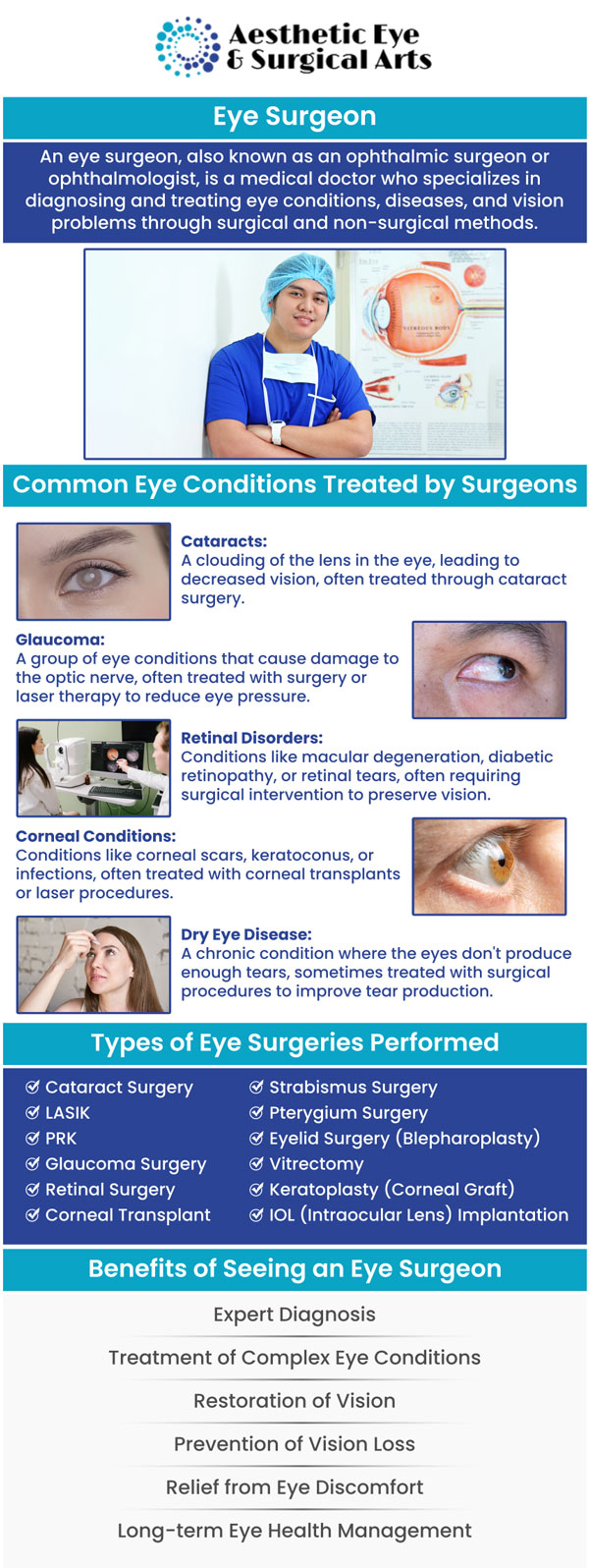 Dr. Paul Brannon, MD, is an eye surgeon at Aesthetic Eye & Surgical Arts in Sarasota, FL, known for his expertise in advanced eye care and surgical procedures. Specializing in both functional and aesthetic treatments, Dr. Brannon provides a wide range of services to address vision and eyelid concerns. For more information, contact us or schedule an appointment online. We are conveniently located at 5310 Clark Rd Suite 106, Sarasota, FL 34233.